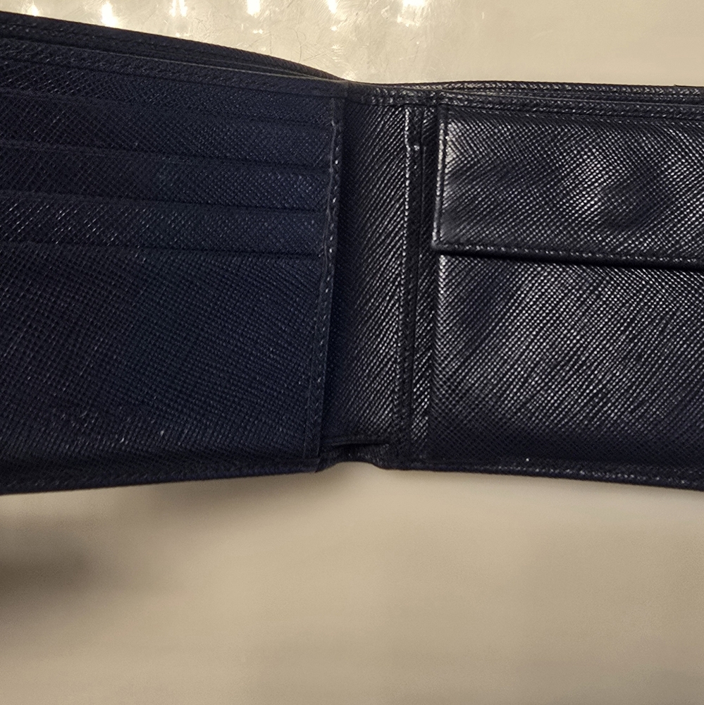 Prada Midnight Blue Leather Wallet - Picture 2 of 4